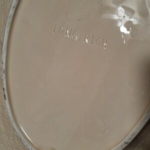 Long Rich Cream Ceramic Plate